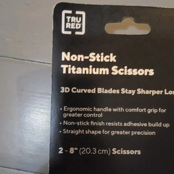 TRU RED™ 8" Non-Stick Titanium Coated Scissors, Straight Handle - Picture 7 of 7